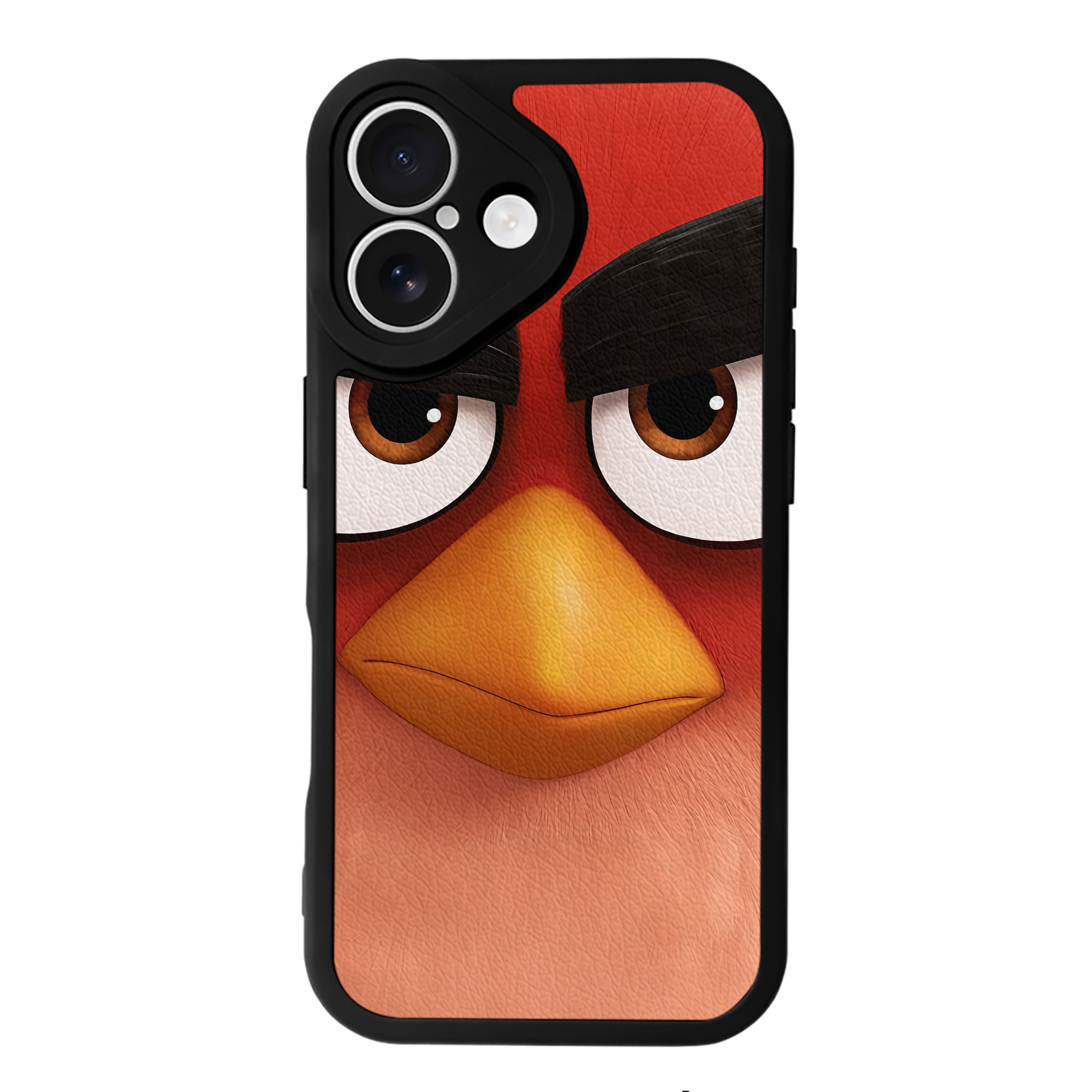 （画像用） Angry Birds アングリーバード 【iPhone 16シリーズ対応】シリコンスマホケース（レザー調） 材質：シリコン